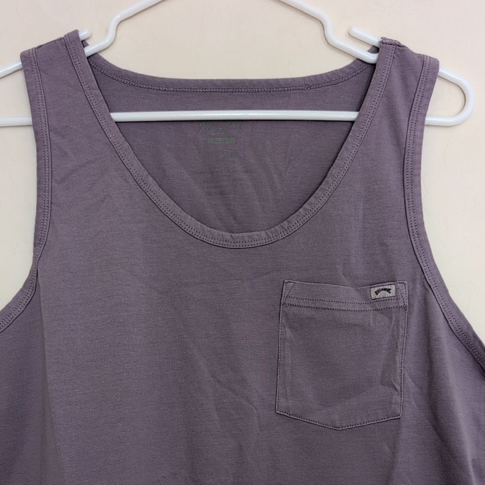 NWT Billabong Men's Essential Premium WW Tank Light Purple Levender - Size S - Picture 3 of 11